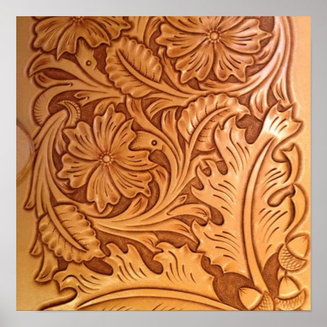 Poster couro cabeludo do país rustico ocidental (Frente)