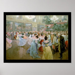 Poster Court Ball no Hofburg, 1900