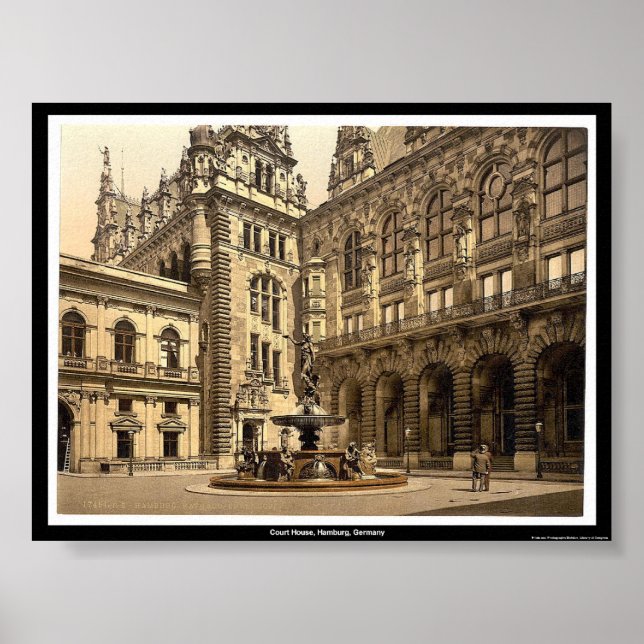 Poster Court House, Hamburg, Germany (Frente)