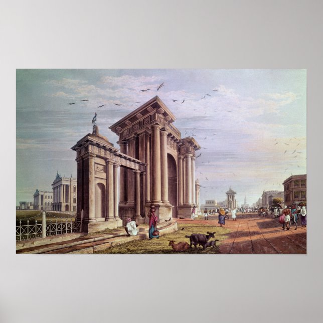 Pôster Court House Street, Calcutá (Frente)