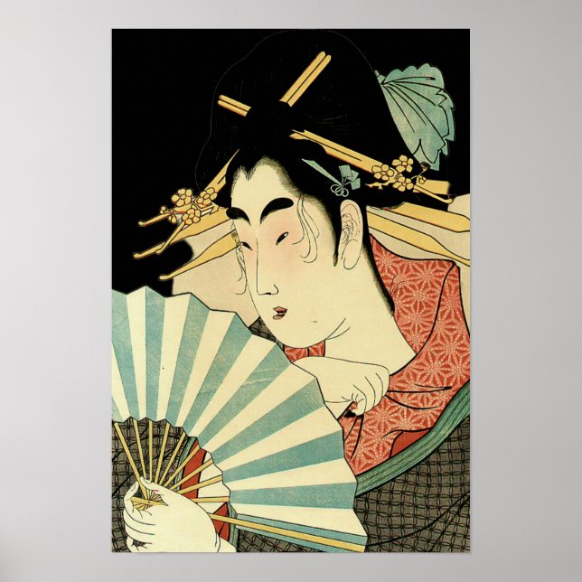Poster Courtesan with Ogi Fan  (Frente)