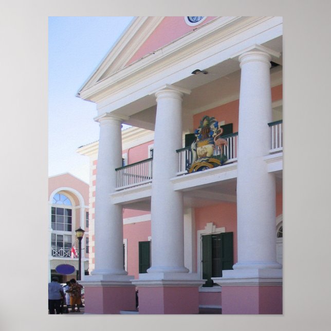 Poster Courthouse in Nassau, Bahamas (Frente)