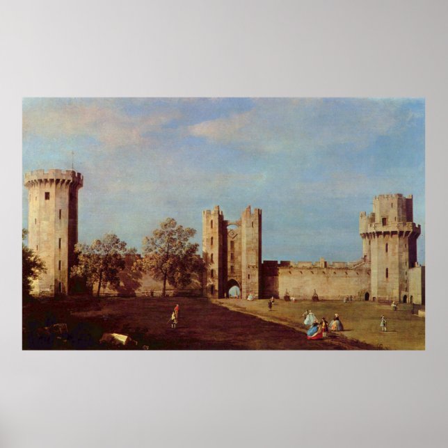 Poster Courtyard Castle Canaletto (Frente)