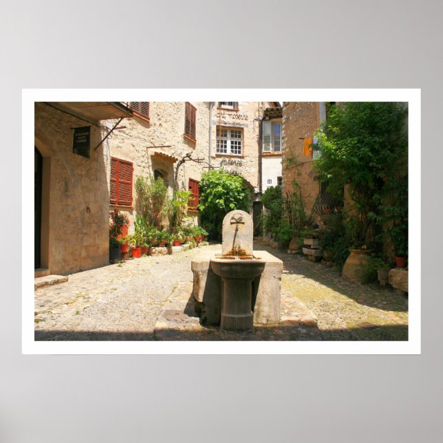 Pôster Courtyard Fountain (Frente)