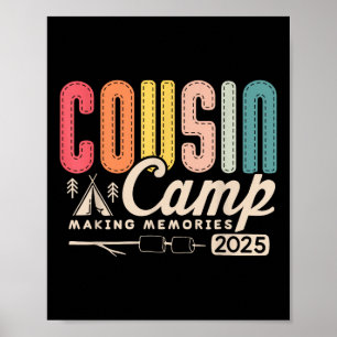 Poster Cousin Camp Crew 2025 Memórias do Fazer Férias Fam