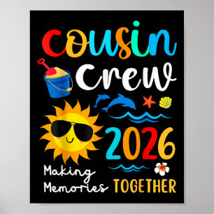 Poster Cousin Crew 2026 Memórias do Fazer Família Summer