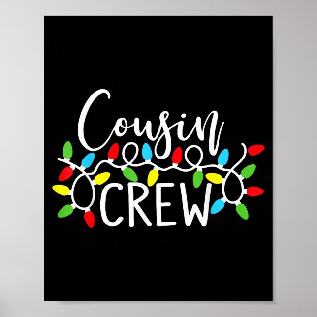 Poster Cousin Crew Christmas Kids Cousins Christmas Crew  (Frente)