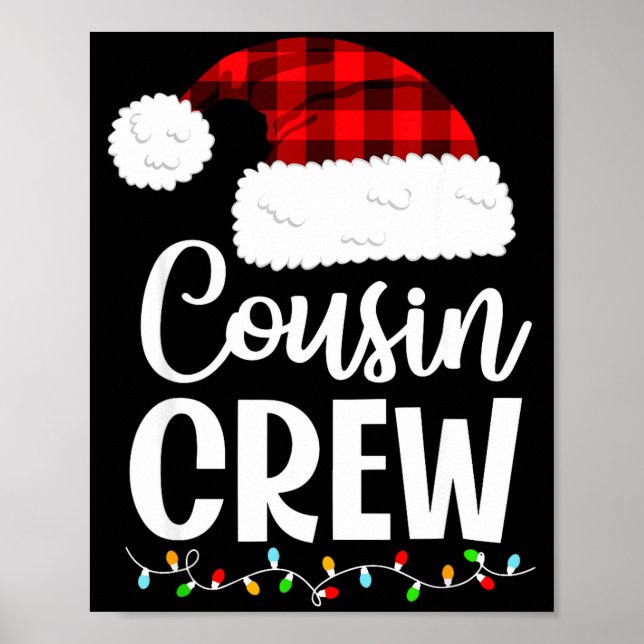 Poster Cousin Crew Christmas Kids Cousins Christmas Match (Frente)