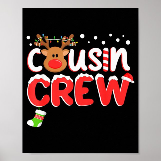 Poster Cousin Crew Christmas Kids Cousins Christmas Match (Frente)