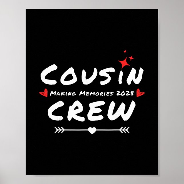 Poster Cousin Crew Making Memories 2025 Family Reunion Tr (Frente)