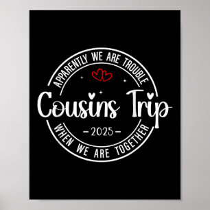 Poster Cousin Crew Trip 2025 Summer Family Reunion Weeken
