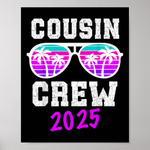 Poster Cousin Crew Trip 2025 Summer Family Reunion Weeken