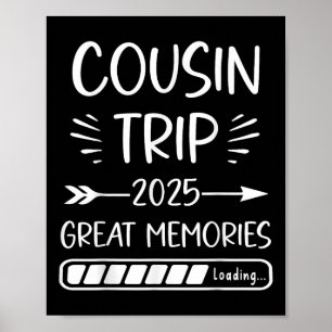 Poster Cousin Crew Trip 2025 Summer Family Reunion Weeken