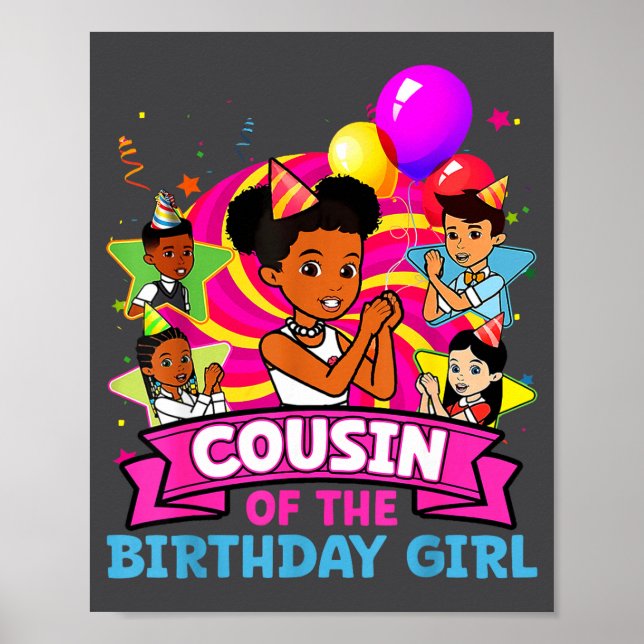 Poster Cousin Of Birthday Girl Gracie Nk Doll Family Deco (Frente)