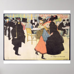 Pôster Cover illustration for 'La Vie en Rose', 1903 (col
