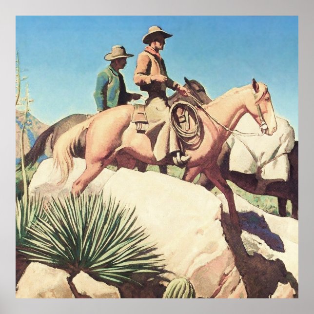 Poster "Cow Country", por Maynard Dixon (Frente)