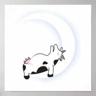 Poster Cow Pooped