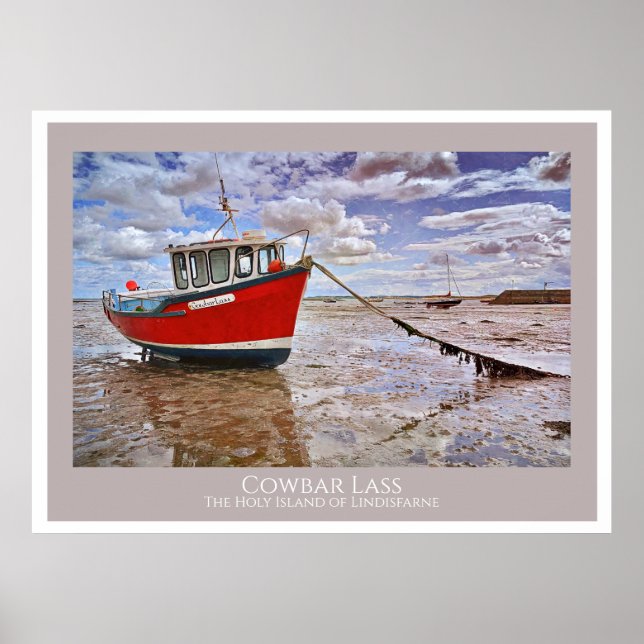 Poster Cowbar Lass, Lindisfarne (Frente)
