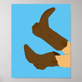Poster Cowboy Boots Yee-Haw