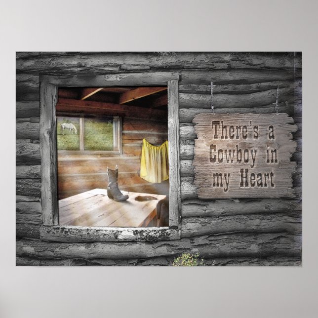 Pôster Cowboy no meu coração (Frente)