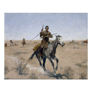 Pôster cowboy ocidental americano