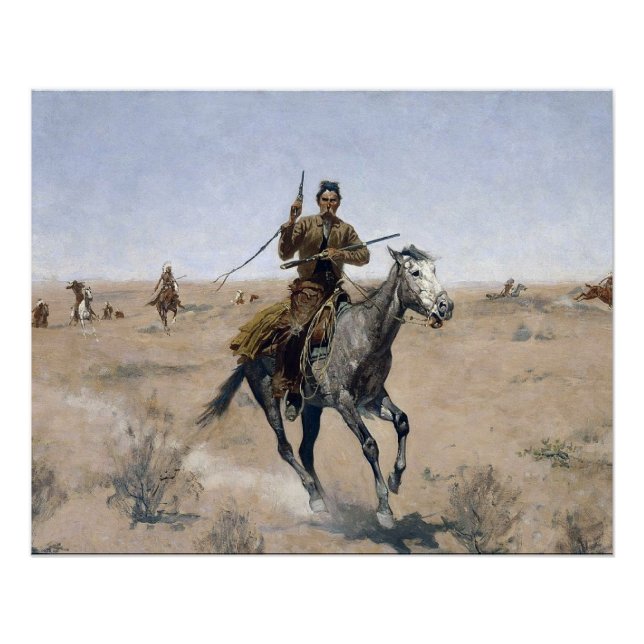 Pôster cowboy ocidental americano (Frente)