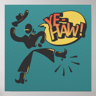 Poster Cowboy pop art - retro