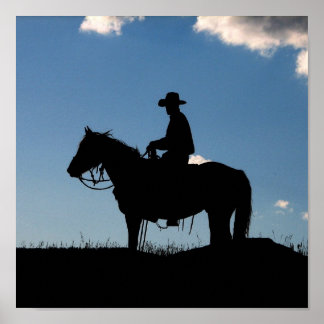 Pôster Cowboy Sunset