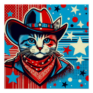 PÔSTER COWBOY UP-CAT 4