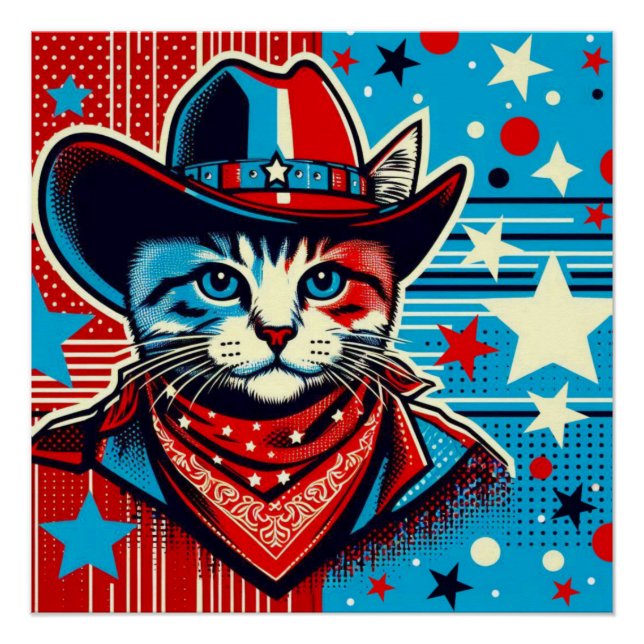 PÔSTER COWBOY UP-CAT 4 (Frente)