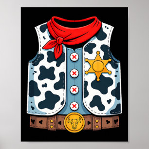 Poster Cowboy Vest Western Sheriff Figurume Legal Easy Ha