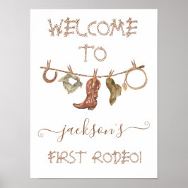 Poster Cowboy Western Boy Clothesline 1rua Rodeo