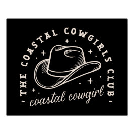 Pôster Cowboys cósmicos da discoteca costeira estética ne