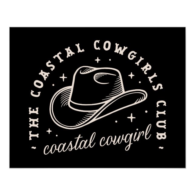 Pôster Cowboys cósmicos da discoteca costeira estética ne (Frente)