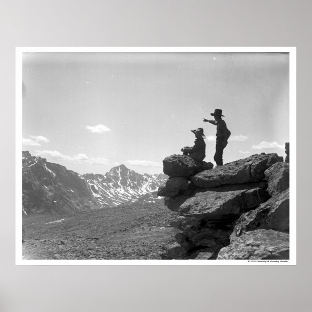 Pôster Cowboys em um cume (Frente)