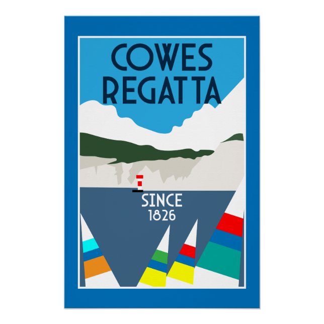 Pôster Cowle of Wight Yacht Regatta (Frente)