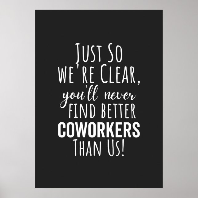 Poster Coworker Goodbye | Deslocamento de Colaboradores | (Frente)