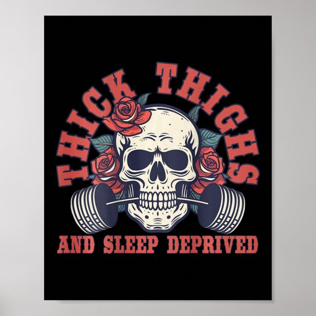 Poster Coxas Pesadas E Dormir Privadas - Nas Costas (Frente)