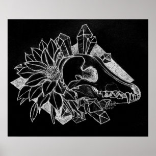 Poster Coyote de Cristal Invertido
