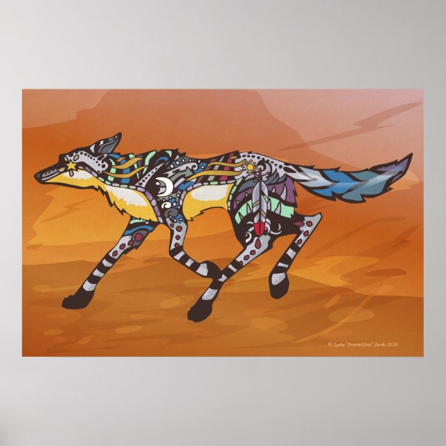 Pôster Coyote, o Trickster (Frente)