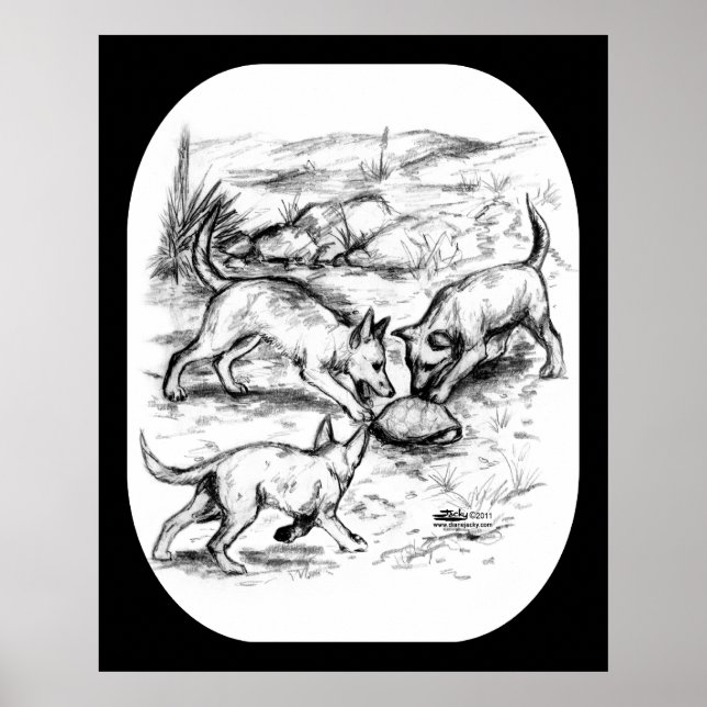 Pôster Coyote Pups (Frente)