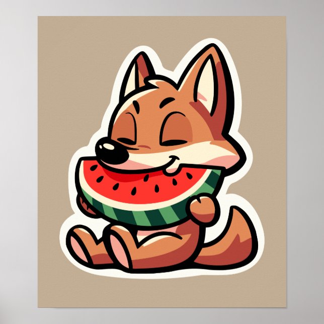 Poster Coyote Watermelon (Frente)