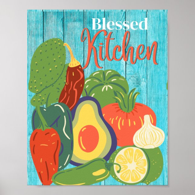 Poster cozinha abençoada (Frente)