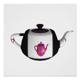 Pôster Cozinha Arco-Íris Preta E Branca