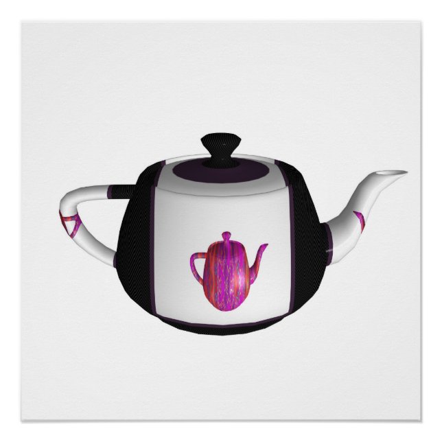 Pôster Cozinha Arco-Íris Preto e Branco (Frente)