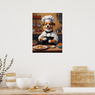 Poster Cozinha de Comida de Fazer Engraçado