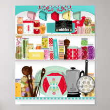 Cozinha do Meio século Retro