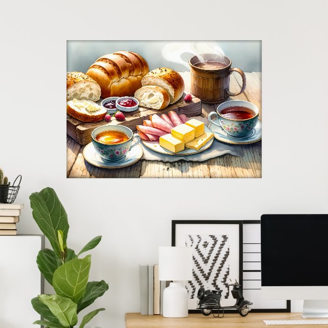 Poster Cozinha dos amantes de comida divertida  (Escritório em casa)