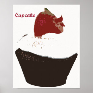 Pôster Cozinha Retroativa - Cupcake