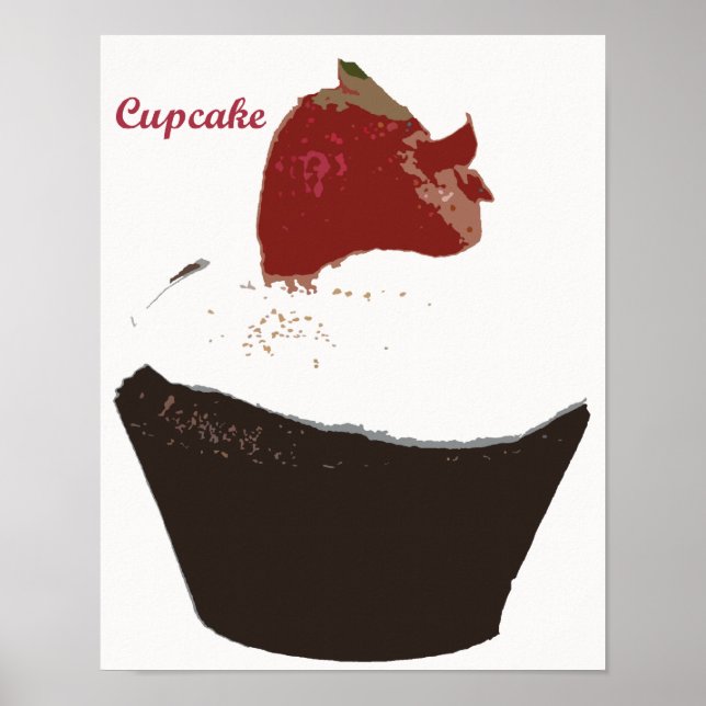 Pôster Cozinha Retroativa - Cupcake (Frente)